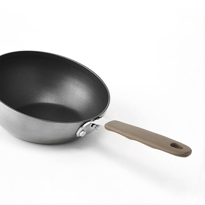 Chảo Wok Locknlock Handycook Có Tay Cầm 15.5Cm - Màu Xám - LHD1165, , large image number null
